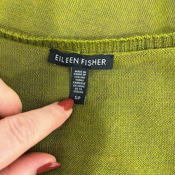 Eileen Fisher Merino Wool Asymmetrical Hem Pullover Sweater Size S - Picture 5 of 8